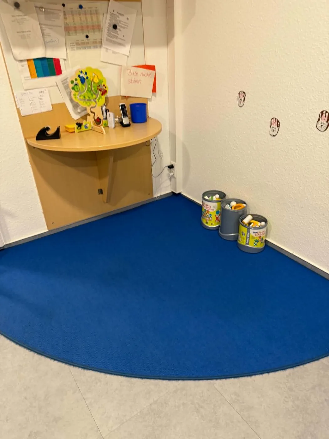 Gereinigter Teppichbereich in Köln